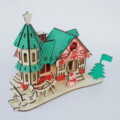 Đồ chơi lắp ráp gỗ 3D Mô hình Cửa hàng Giáng Sinh