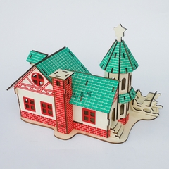Đồ chơi lắp ráp gỗ 3D Mô hình Cửa hàng Giáng Sinh