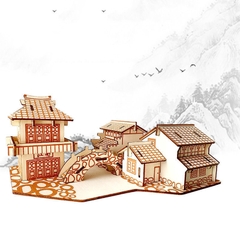 Đồ chơi lắp ráp gỗ 3D Mô hình Nhà Giang Nam A