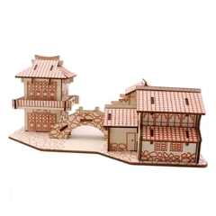 Đồ chơi lắp ráp gỗ 3D Mô hình Nhà Giang Nam A