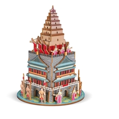 Đồ chơi lắp ghép gỗ 3D Mô hình Chùa Thái Lan Big Goose Pagoda HG-F030