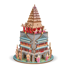 Đồ chơi lắp ghép gỗ 3D Mô hình Chùa Thái Lan Big Goose Pagoda HG-F030