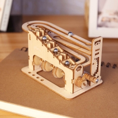 Đồ chơi Lắp ráp gỗ 3D Mô hình Cơ động học Marble Run
