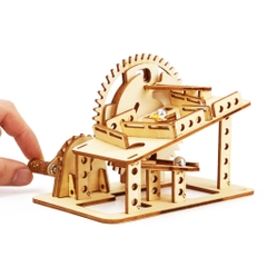 Đồ chơi Lắp ráp gỗ 3D Mô hình Cơ động học Marble Run