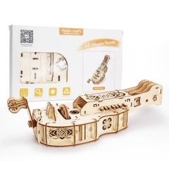 Đồ chơi lắp ghép gỗ 3D Mô hình Chuyển động Đàn Hurdy Gurdy