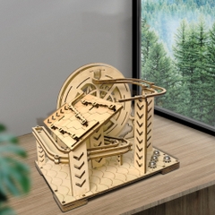 Đồ chơi Lắp ráp gỗ 3D Mô hình Cơ động học Vòng Bi lăn Vận hành bằng tay