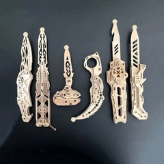 Đồ chơi lắp ghép gỗ 3D Mô hình Đồ chơi CSGO Laser
