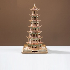Đồ chơi lắp ráp gỗ 3D Mô hình Chùa Pagoda HG-F026