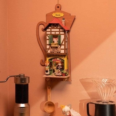 Mô hình nhà DIY Doll House Wall Hanging Miniature DS019 - DS022 Robotime Aroma Toast Lab