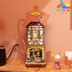 Mô hình nhà DIY Doll House Wall Hanging Miniature DS019 - DS022 Robotime Aroma Toast Lab