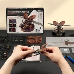 [BẢN QUỐC TẾ TIẾNG ANH] Mô hình Sinh vật Cơ động học Bọ Trinh Thám Tê Giác Rhinoceros Beetle MI01 Robotime