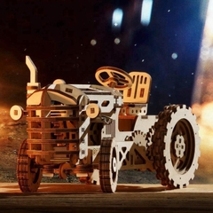 Đồ chơi lắp ráp gỗ 3D Mô hình Cơ động học Máy Kéo - Tractor Robotime LK401