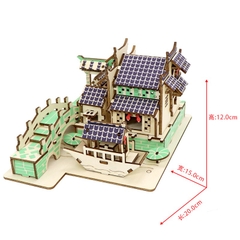 Đồ chơi lắp ghép gỗ 3D Mô hình Thị trấn nước Giang Nam