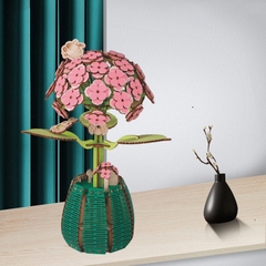 Đồ chơi lắp ghép gỗ 3D Mô hình Hoa Trang trí Decorative Flowers Laser