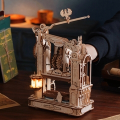 [BẢN QUỐC TẾ TIẾNG ANH] Mô hình Cơ động học Máy In Cổ điển Classic Printing Press LK602 Robotime