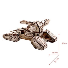 Đồ chơi lắp ghép gỗ 3D Mô hình Angel Tank Laser