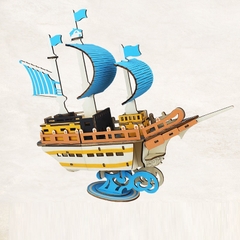 Đồ chơi lắp ghép gỗ 3D Mô hình Thuyền buồm Riding the Waves Laser
