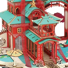 Đồ chơi lắp ghép gỗ 3D Mô hình Castle in the Sky - Fantasy Laser