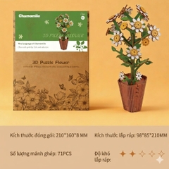 Đồ chơi lắp ghép gỗ 3D Mô hình Bông Hoa Flower