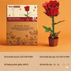 Đồ chơi lắp ghép gỗ 3D Mô hình Bông Hoa Flower