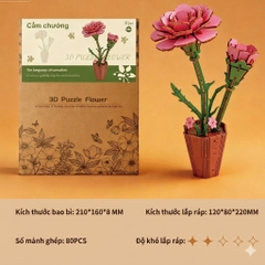Đồ chơi lắp ghép gỗ 3D Mô hình Bông Hoa Flower