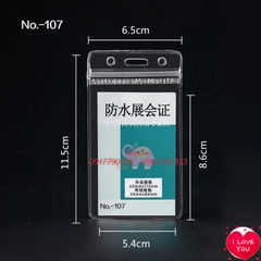 BAO THẺ TÊN 107 (LOẠI 1) chống thấm nước, KT 65*115mm