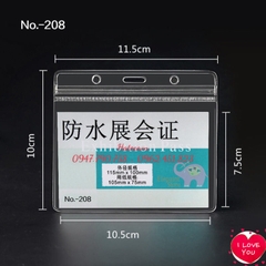 BAO THẺ TÊN 208 (LOẠI 1) chống thấm nước, KT 115*100mm - THẺ ĐEO HỌC SINH, SINH VIÊN