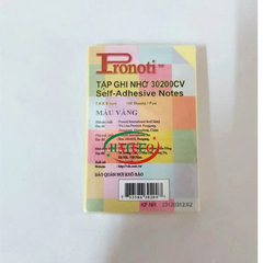 Giấy nhắn Pronoti 3x2, 76mmx51mm (HÀNG CHÍNH HÃNG) - Giấy note vàng