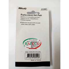 Đệm mực KW-Trio 051007 (vỉ 3 chiếc) cho dấu nhảy 6, 7, 8 số - Hàng Chính Hãng