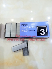 Đạn ghim số 3 Plus (HÀNG CHÍNH HÃNG) - Đinh ghim - Ghim bấm số 3 - 24/6 (ghim 30 tờ)