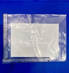 Túi Clearbag khổ A5 TRẮNG TRƠN CHƯA IN ( Túi myclear, túi khuy, túi cúc, bìa nút)