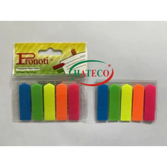 Note Phân trang nhựa 5 màu Pronoti 45502 - Giấy đánh dấu chữ ký mũi tên nhựa