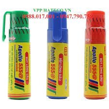 Bút lông dầu Apollo 555 @ xanh/đỏ/đen - Bút không xóa được BLD004 (HÀNG CHÍNH HÃNG)