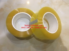 BĂNG DÍNH BĂNG KEO ĐÓNG HÀNG DÁN THÙNG NẶNG 2.4Kg LÕI NHỰA MỎNG 3 LY TRONG/ĐỤC