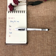Bút bi nước chữ A - Aihao - Ngòi 0.5mm đủ màu XANH/ ĐỎ/ ĐEN/ TÍM hàng chuẩn loại 1, không tắc mực, viết êm trơn