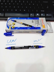 Bút lông dầu hai đầu Leaderart LA108(Thương hiệu Nhật) Bút dạ kính hai đầu cỡ nhỏ LA 108 - Hộp 10 chiếc