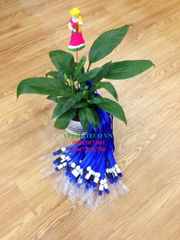 DÂY ĐEO THẺ LỤA MÓC NHỰA MÀU XANH BIỂN (loại 1) - DÂY ĐEO THẺ HỌC SINH, SINH VIÊN