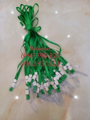 DÂY ĐEO THẺ LỤA MÓC NHỰA MÀU XANH LÁ (loại 1) - DÂY ĐEO THẺ HỌC SINH, SINH VIÊN