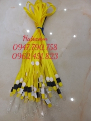 DÂY ĐEO THẺ LỤA MÓC NHỰA MÀU VÀNG (loại 1) - DÂY ĐEO THẺ HỌC SINH, SINH VIÊN