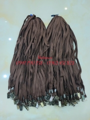 DÂY ĐEO THẺ DÂY DÙ KẸP SẮT MÀU NÂU (loại 1) - DÂY ĐEO THẺ HỌC SINH, SINH VIÊN