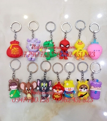 Móc khóa nhựa PVC hoạt hình 3D Ngộ Nghĩnh Cao Su Nhiều Hình-Móc khoá nhân vật hoạt hình