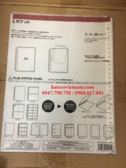 SƠ MI 11 LỖ PLUS DÀY 92-372A/B (70ΜM/50MM) - BÌA 11 LỖ DÀY - FILE LÁ LỖ HÀNG CHÍNH HÃNG