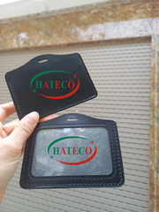 THẺ DA NGANG 1 MẶT ĐEN (KT: 80mm * 102mm) - BAO ĐEO  MẶT THẺ DA ĐEN NGANG SIMILI