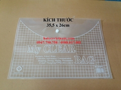 Túi Clearbag khổ F dày FC ( Túi myclear, túi khuy, bìa nút, túi cúc)