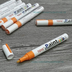 Bút Sơn Toyo màu CAM - Bút tô vẽ thông số lốp, giày dép, mọi bề mặt nhanh khô...