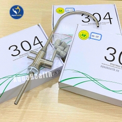 Vòi Inox 304 cổ cao dùng làm vòi lấy nước máy điện giải Trim Ion