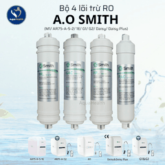 Bộ 5 Lõi Lọc Nước A.O Smith (M1/ AR75-A-S-2/ 1E/ G1/ G2/ Daisy/ Daisy Plus)