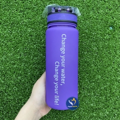 Bình Đựng Nước ion Kiềm Kangen 800ml màu tím nhám