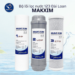 Bộ lõi lọc 123 Đài Loan Makxim 10 inch