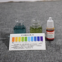 Lọ thuốc thử pH kèm giấy màu đối chiếu - Dung dịch đo pH